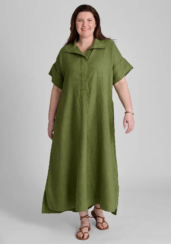 Artful Shirtdress - Linen Dress