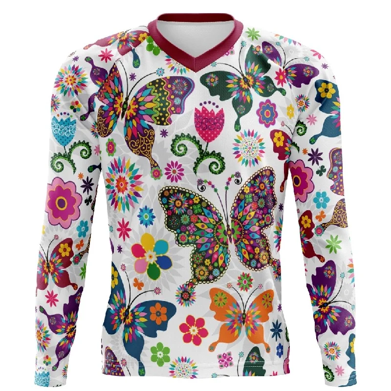 Butterfly Flutter | Long Sleeve MTB Cycling Jersey