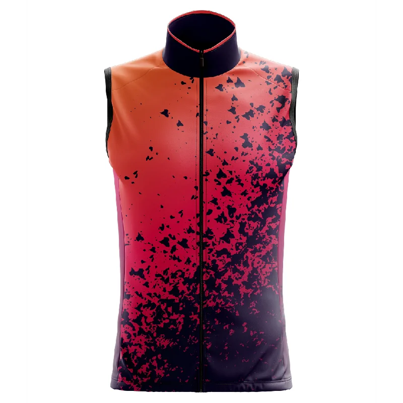 Orange Volcano | Sleeveless Cycling Jersey