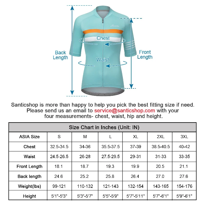 Santic Pali Blue Women’s Cycling Jersey Short Sleeve