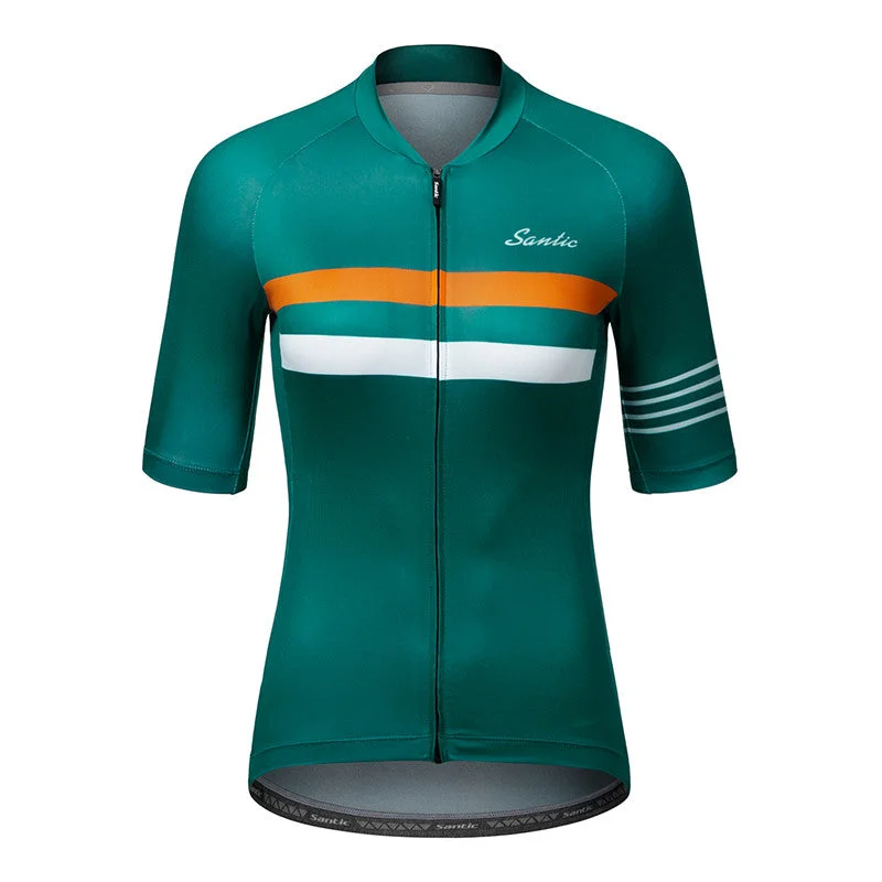 Santic Pali Green Women’s Cycling Jersey Short Sleeve