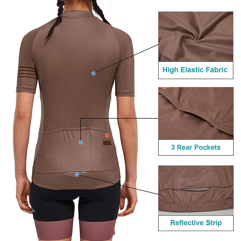 Santic Pali Khaki Women’s Cycling Jersey Short Sleeve