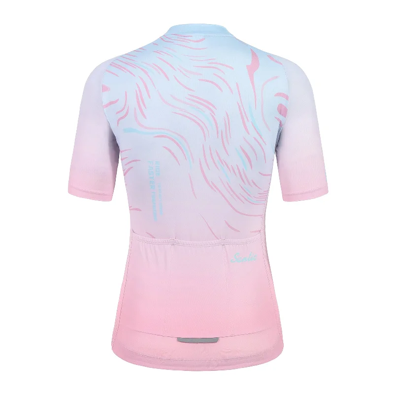 Santic Sight Fan  Womens Cycling Jersey Short Sleeves Pink