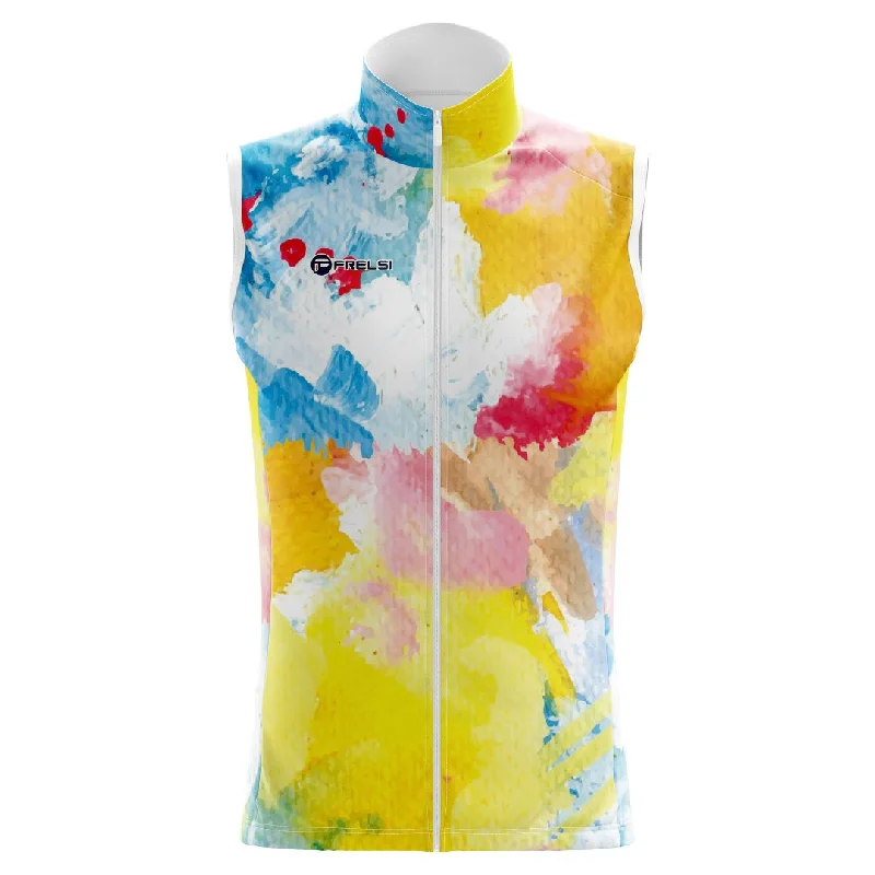 Watercolor Pedal Splash | Sleeveless Cycling Jersey