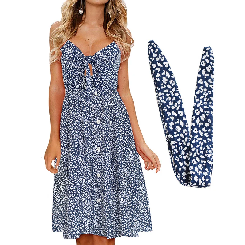 Blue Floral / Tag Size S = US 4-6