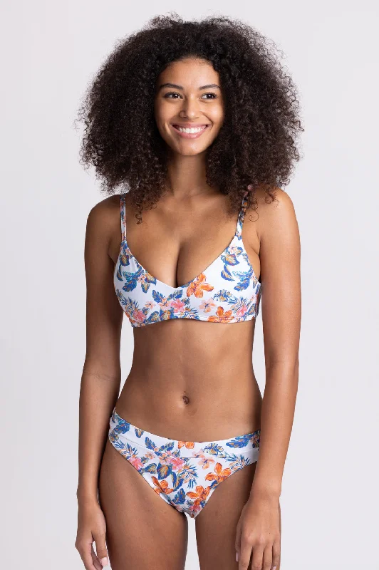 Alanna Bikini Bottom - Flora Tiki Tie-side bikini, Adjustable, Sexy, Comfortable