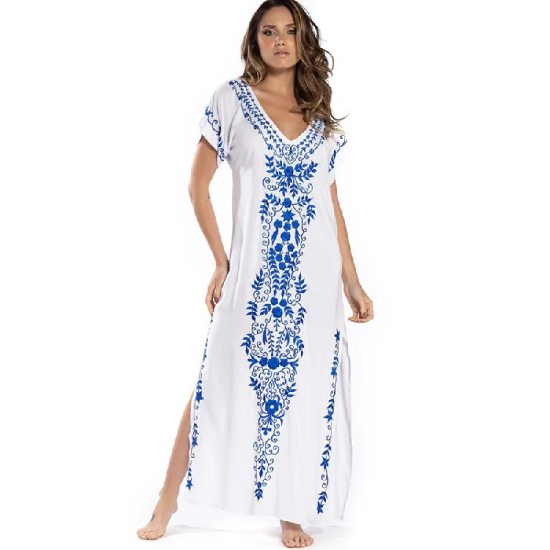 Casual Embroidery Summer Bikini Dresses Front knot bikini, Sexy, Chic, Trendy