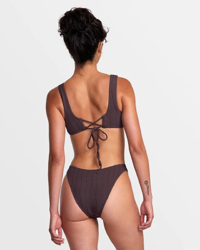 Chevy Grooves High Leg French Bikini Bottoms - New Plum Black bikini set, Classic, Sexy, Trendy