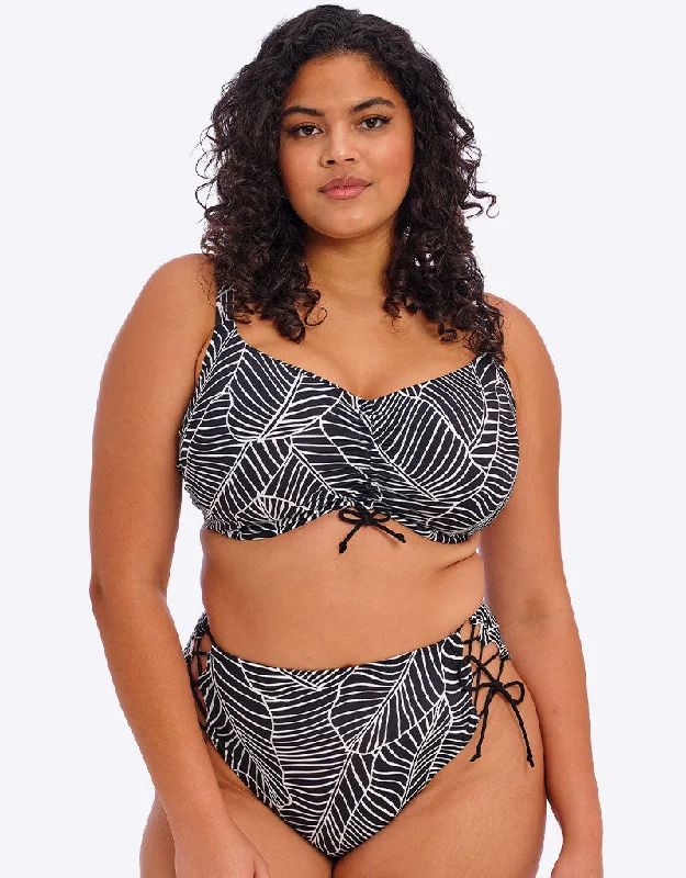 Elomi Kata Beach Adjustable Bikini Top Black Print High-waist bikini, Vintage, Trendy, Comfortable