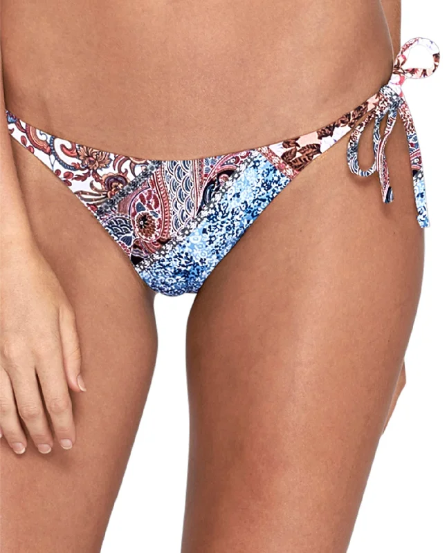 JETS Australia Cheeky Loop Tie Side Bikini Bottom Bikini with scalloped edges, Feminine, Stylish, Trendy