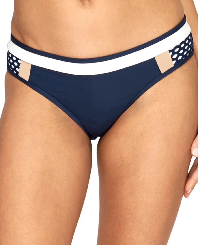 JETS Australia Moderate Coverage Hipster Bikini Bottom Bikini with mesh detail, Sexy, Trendy, Comfortable