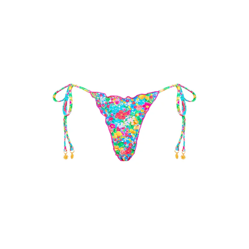 Lettuce Edge Thong Tie Bikini Bottom - Mermaid Garden Sporty bikini, Comfortable, Athletic, Sexy