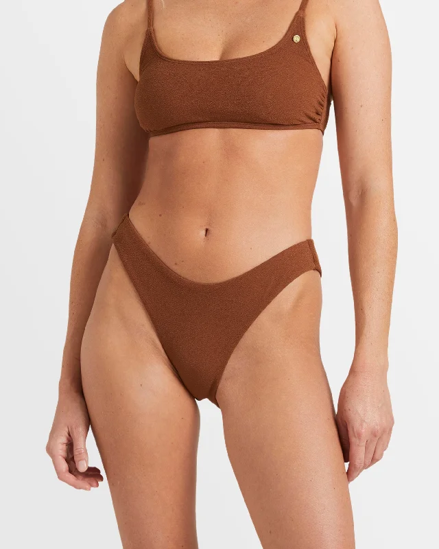 Womens Palm Shadow Hl Cheeky Bikini Bottom Bikini with tassel details, Chic, Fun, Sexy