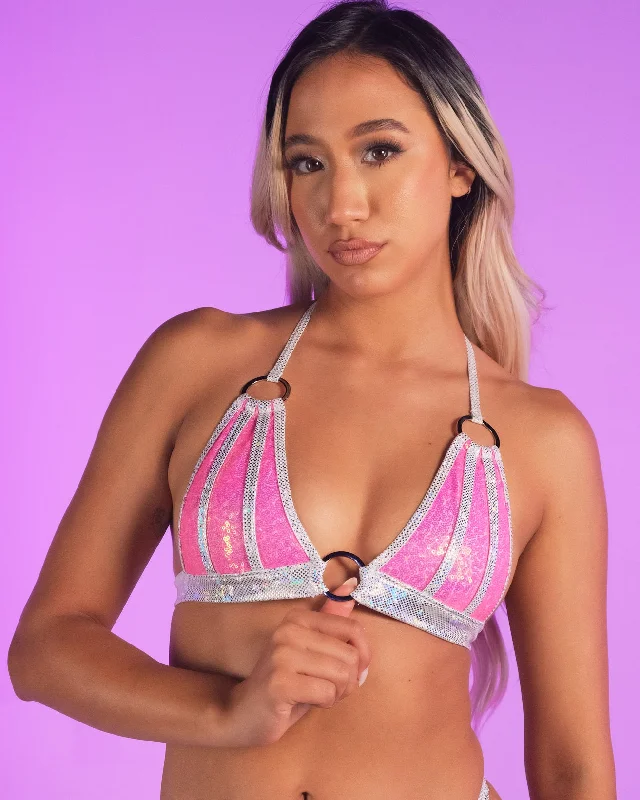 Pink Sugar Nova Two-Tone Bikini Top Button-down bikini, Fashionable, Sexy, Comfortable