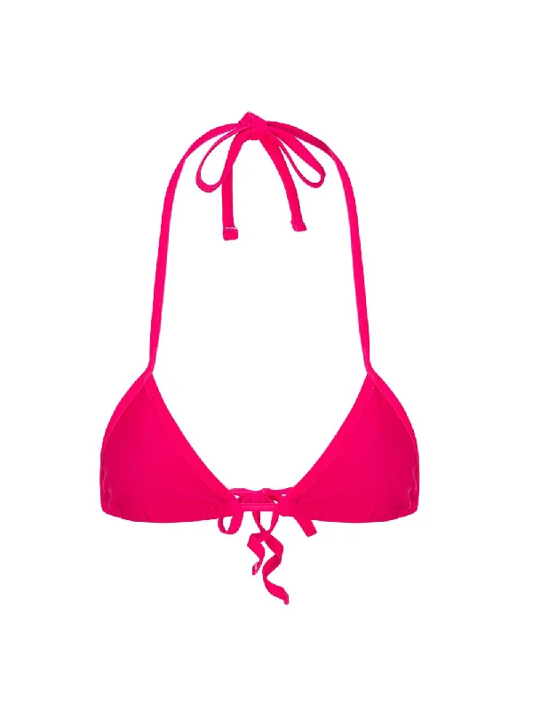 Hot Pink Triangle Bikini Top | Sunga Life Bikini with front tie, Sexy, Comfortable, Stylish