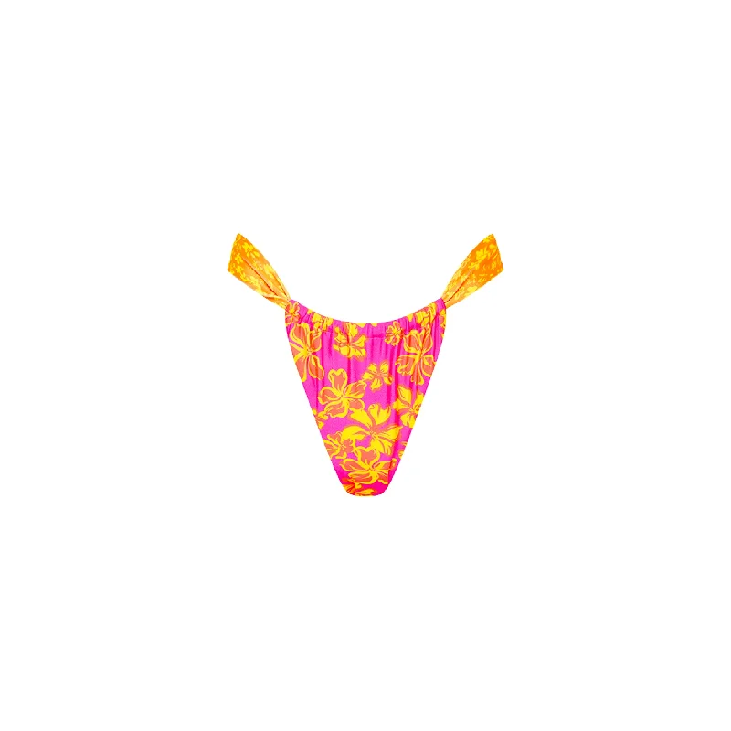 Ruched Thong Bikini Bottom - Island Dreamer Off-shoulder bikini, Sexy, Elegant, Trendy