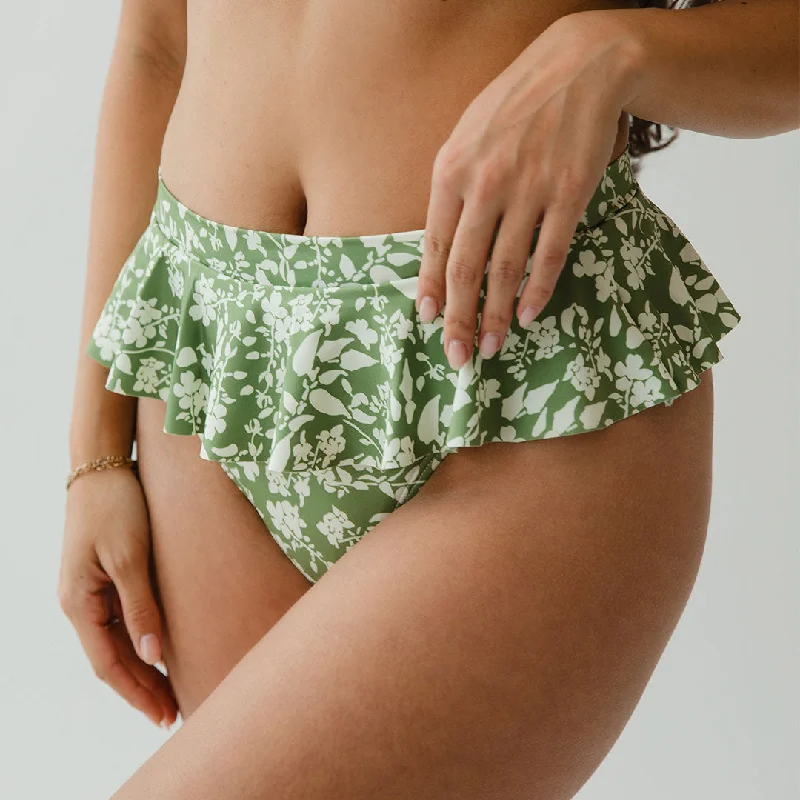 Sage Ivy Peplum Bikini Bottoms Scalloped bikini bottom, Feminine, Chic, Trendy