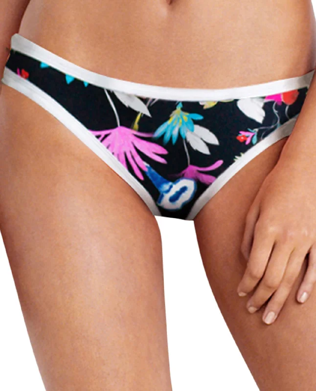 Seafolly Flower Festival Scuba Hipster Bikini Bottom Bikini with frills, Feminine, Trendy, Sexy