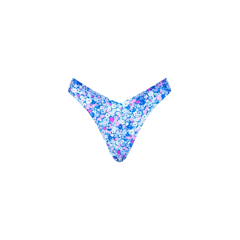 Y Cheeky Bikini Bottom - Purple Pearls Bikini with halter neck, Sexy, Comfortable, Beachwear