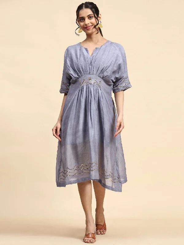 Cobalt Blue Kaftaan Style Dress