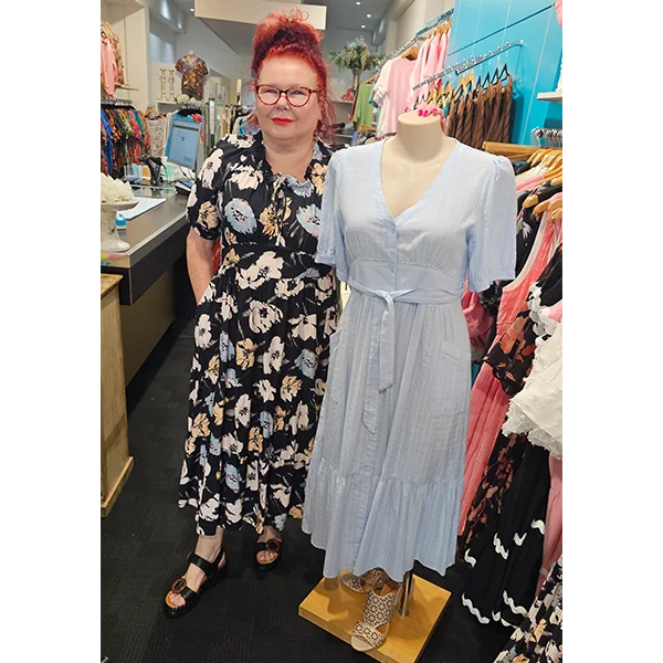 June Dress Pastel Blue