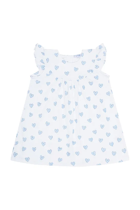Nella Pima - Dress - Blue Hearts