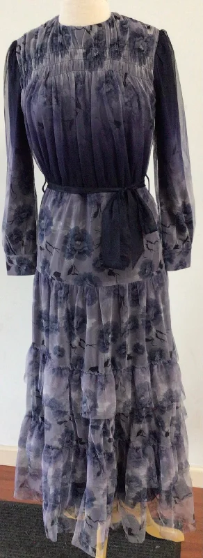 Ombre Print Tulle Ruffle Dress 102