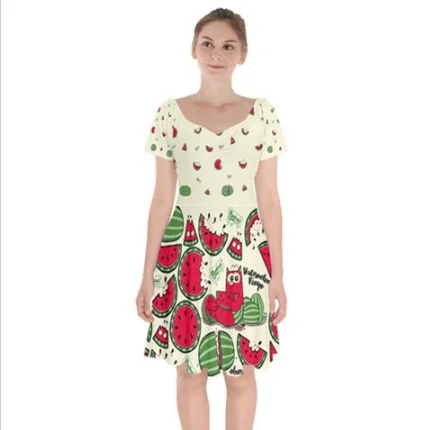 Watermelon Ringo Bardot Dress