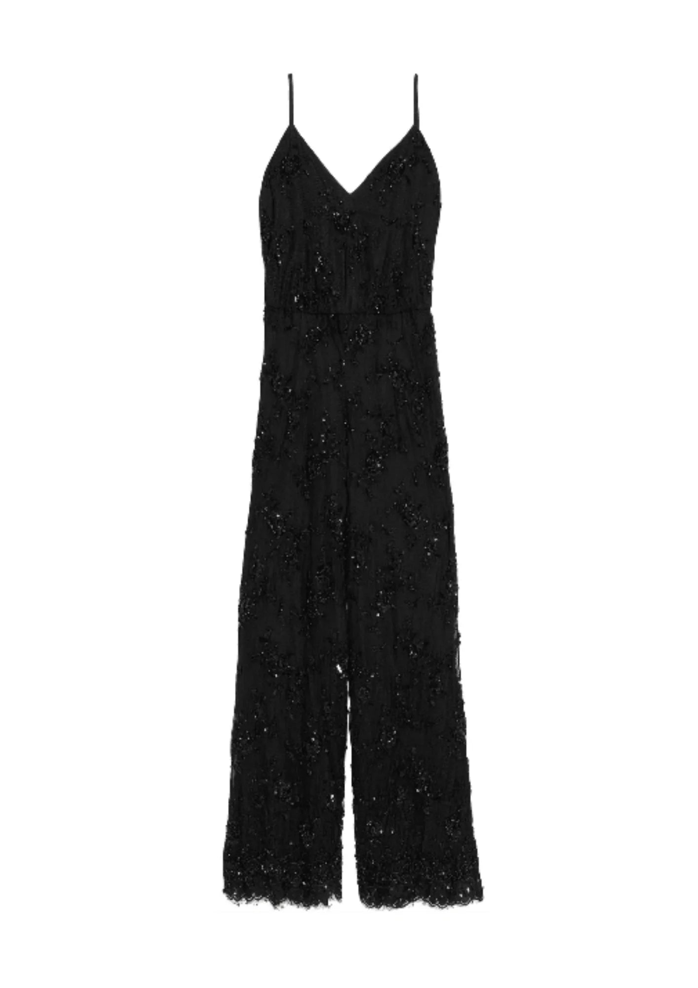 BLACK SEQUINED JUMPSUIT Halter neck jumpsuit, Summer style, Trendy, Sexy