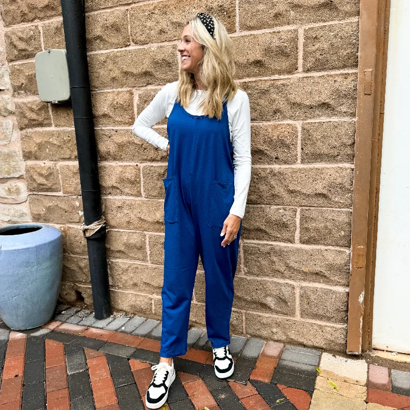 Active Ambitions Jumpsuit - NAVY Jumpsuit with pockets, Practical, Comfortable, Casual