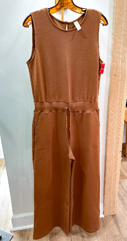 Airessentials Jumpsuit-Cocoa Back tie jumpsuit, Elegant, Feminine, Comfortable