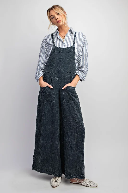 Faded Denim Washed Cotton Jumpsuit/Overalls Boho jumpsuit, Loose fit, Casual, Comfortable
