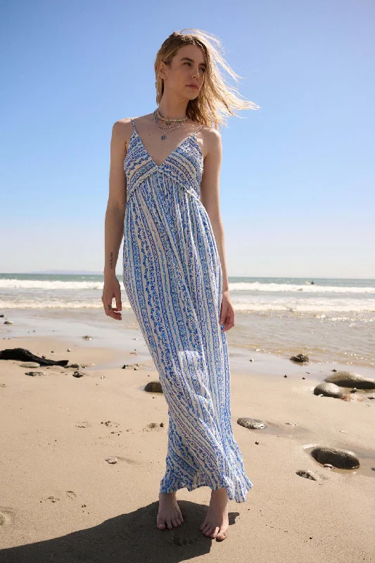 Field and Flower Floral-Stripe Halter Jumpsuit One-shoulder jumpsuit, Sexy, Chic, Trendy