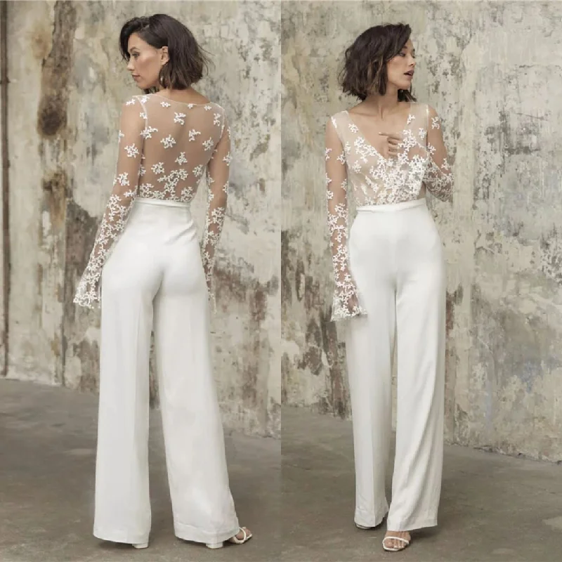 Flared Illusion Jumpsuit Bohemian print jumpsuit, Relaxed, Comfortable, Trendy