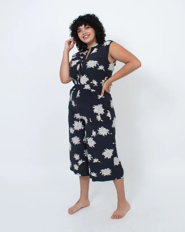 Floral Print Sleeveless Jumpsuit Strappy jumpsuit, Casual wear, Stylish, Comfortable