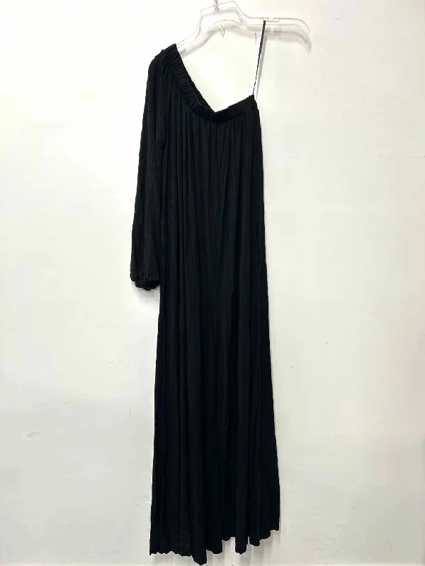 FP Beach Size XS Black One Shoulder Jumpsuit Backless wide leg jumpsuit, Sexy, Chic, Trendy