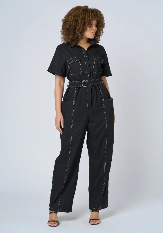 Lucky Charm Jumpsuit Ruffle sleeve jumpsuit, Feminine, Elegant, Stylish