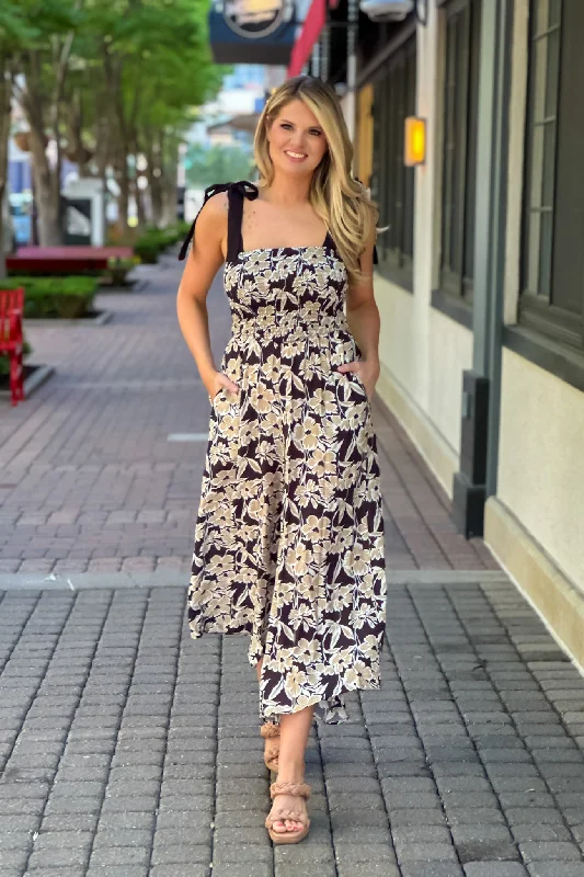 Malin Floral Print Jumpsuit : Black Multi Summer jumpsuit, Light fabric, Comfortable, Fashionable