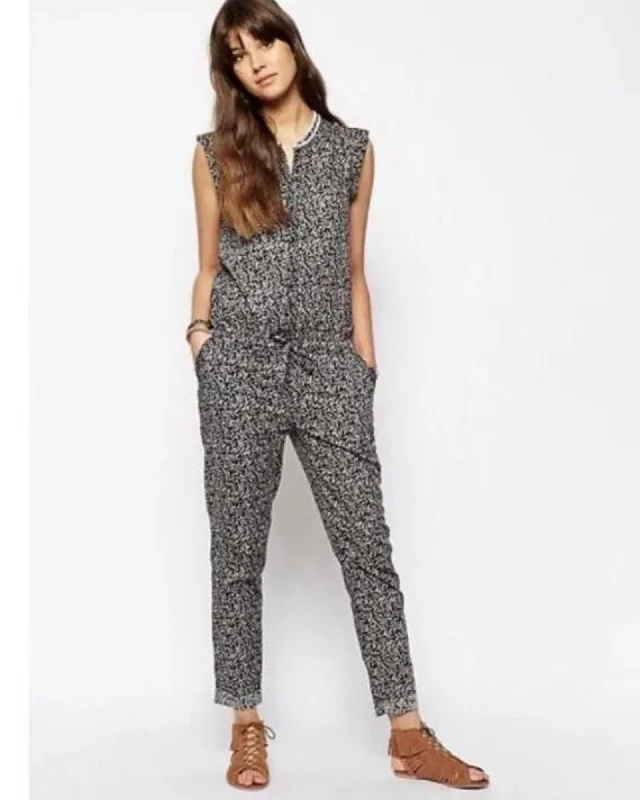 Printed Jumpsuit Pleated wide-leg jumpsuit, Feminine, Elegant, Comfortable