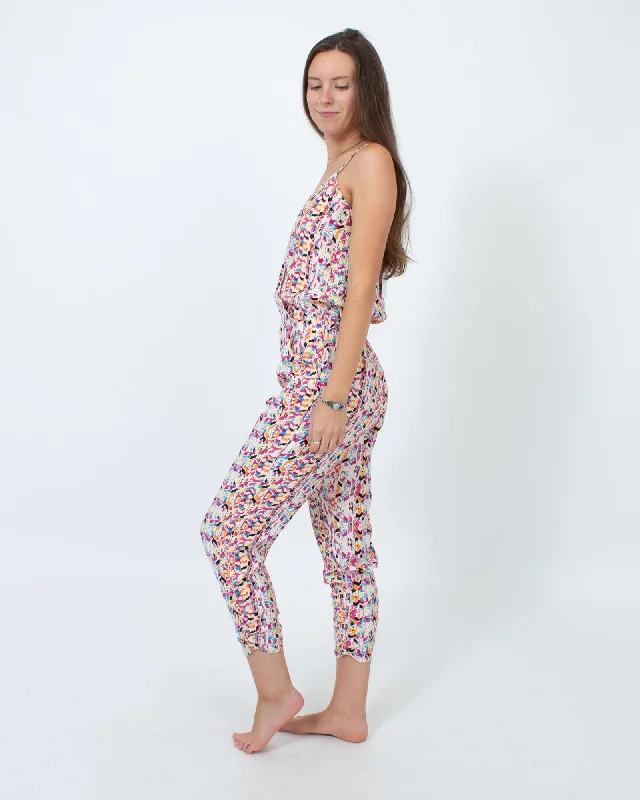 Printed Sleeveless Jumpsuit Light fabric jumpsuit, Casual, Comfortable, Summer wear