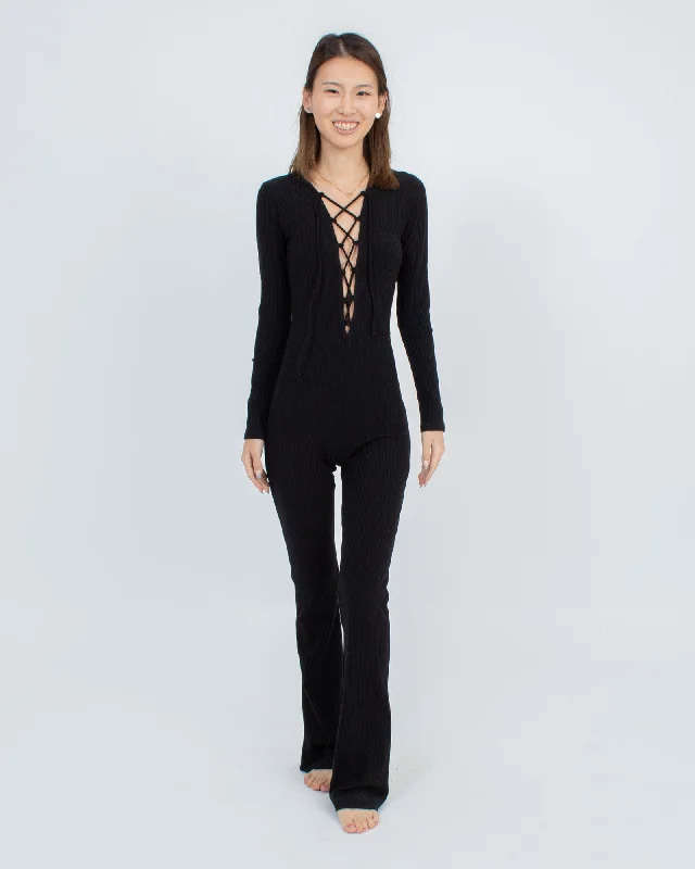 Ribbed Jumpsuit Metallic jumpsuit, Glamorous, Fashionable, Elegant