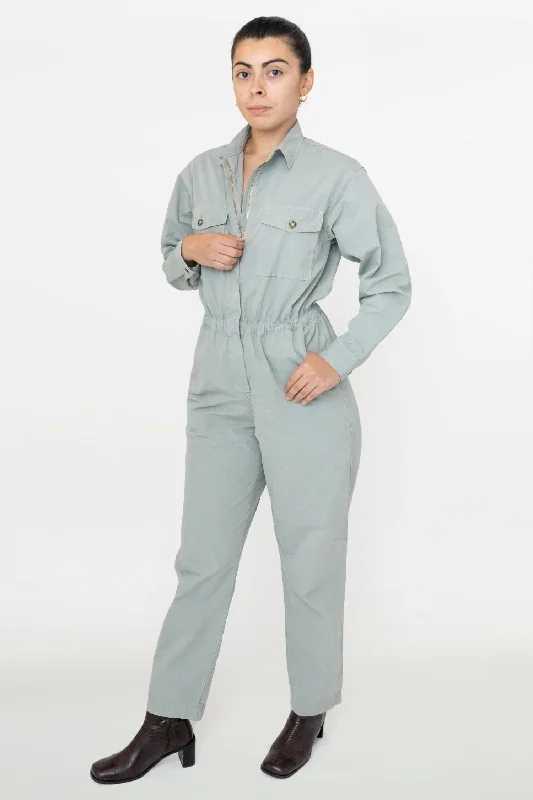RJC3207GD - Cotton Poplin Utility Jumpsuit Luxe jumpsuit, Fashionable, Elegant, Chic