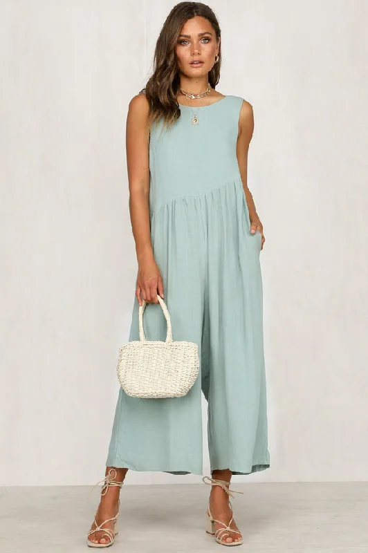 Sleeveless Casual Loose Jumpsuit Chic jumpsuit, Trendy, Elegant, Sleek