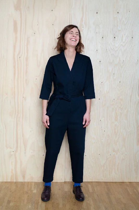 The Assembly Line V-neck Jumpsuit Short sleeve jumpsuit, Casual wear, Comfortable, Stylish