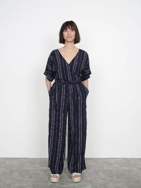 The Assembly Line Wide-leg Jumpsuit Cold-shoulder jumpsuit, Sexy, Fashionable, Comfortable